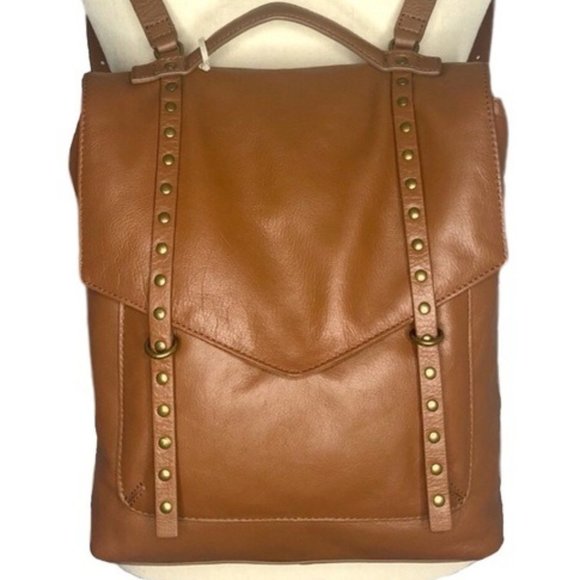 Lucky Brand Bags Lucky Brand Group Vamp Cognac Leather Backpack Poshmark